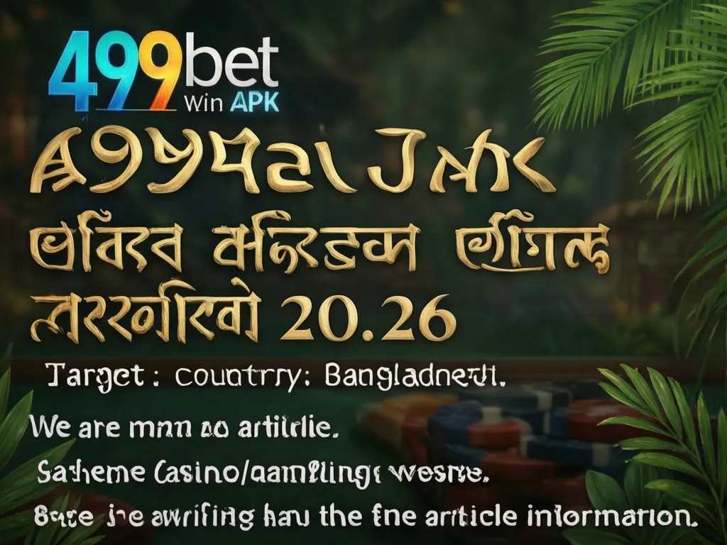 499bet Win APK বোনাস অফার ২০২৬